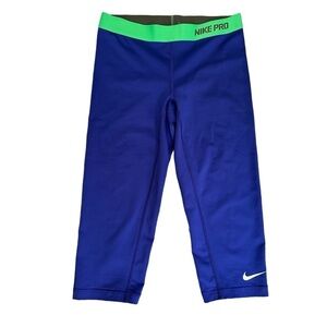 Nike Pro Royal Blue Dri-Fit Capri leggings, size medium